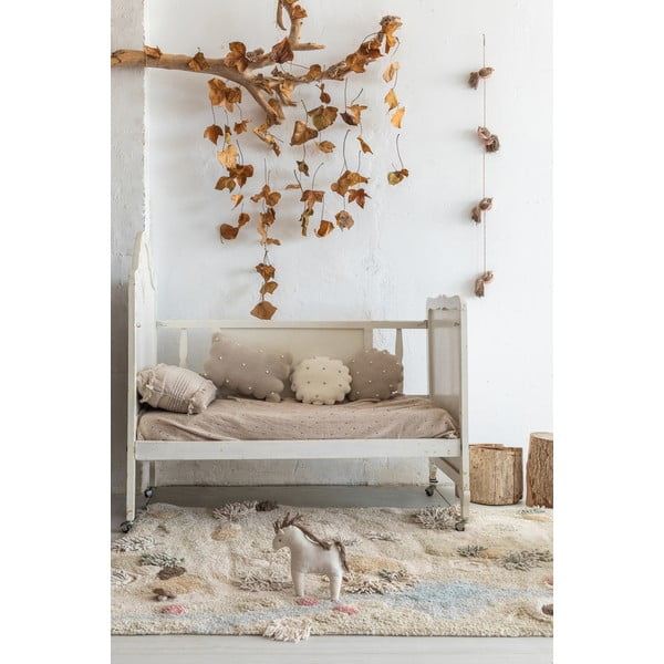 Béžový bavlnený detský hrací koberec 120x160 cm Path of Nature – Lorena Canals-image-1