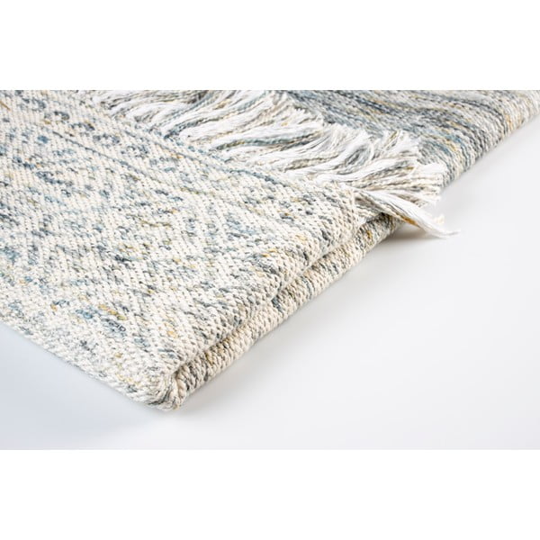 Bavlnený pléd White Label Liv Blue, 130 x 170 cm-image-1