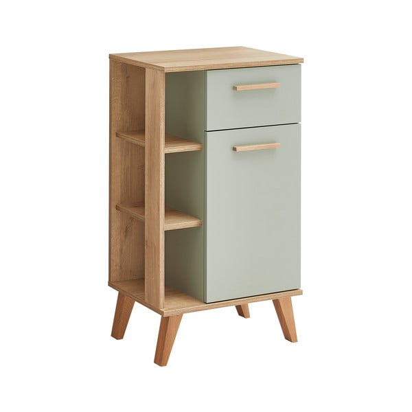 Zelená nízka kúpeľňová skrinka v dekore duba 51x90 cm Set 963 - Pelipal-image-2