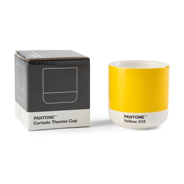 Žltá porcelánová šálka na cappuccino 175 ml Yellow 012 – Pantone