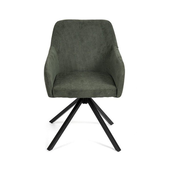 Zelené čalúnené jedálenské kreslo Lunio – Bonami Essentials-image-2