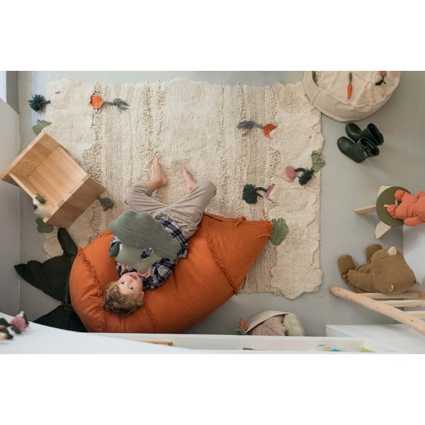 Zelený/oranžový detský sedací vak Cathy the Carrot – Lorena Canals-image-4