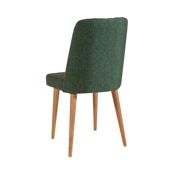 Zelená zamatová jedálenská stolička Stormi Sandalye – Kalune Design-image-1