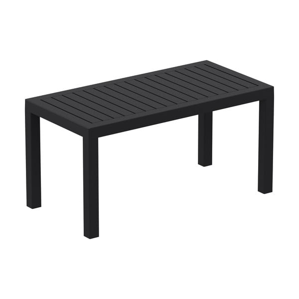 Čierny záhradný konferenčný stolík Resol Click-Clack, 90 x 45 cm