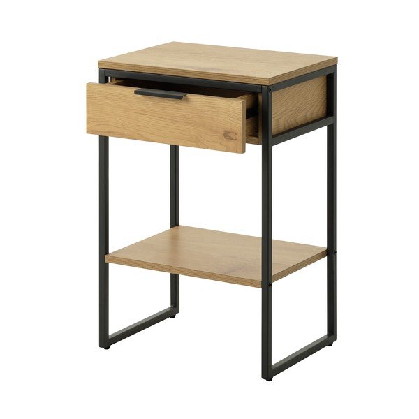 Odkladací stolík v dekore duba 30x40 cm Cesura – Unique Furniture-image-2