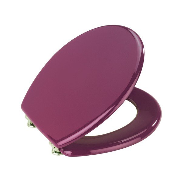 Fialové WC sedadlo Wenko Prima, 41 x 38 cm-image-1
