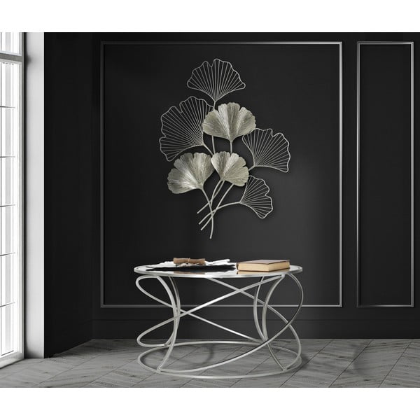 Kovová závesná dekorácia v striebornej farbe Mauro Ferretti Goxy Silver, 62 x 86 cm-image-1