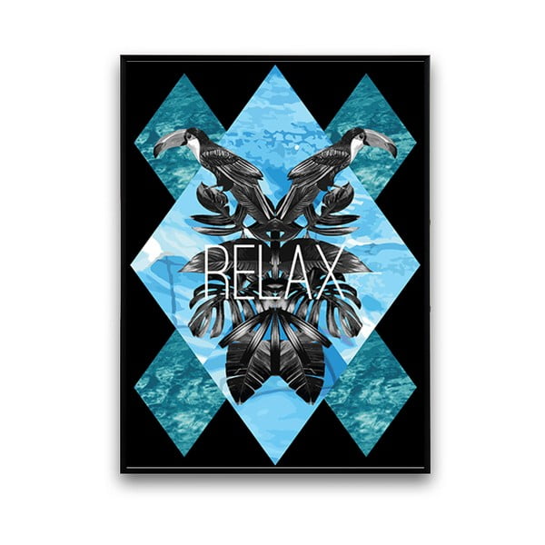 Plagát s tukanmi Relax, 30 x 40 cm
