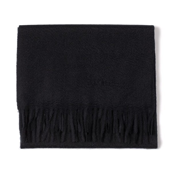 Čierny kašmírový šál Bel cashmere Dina, 180 x 30 cm