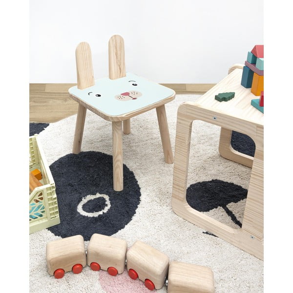 Detská stolička z masívnej borovice Little Nice Things Bunny-image-1