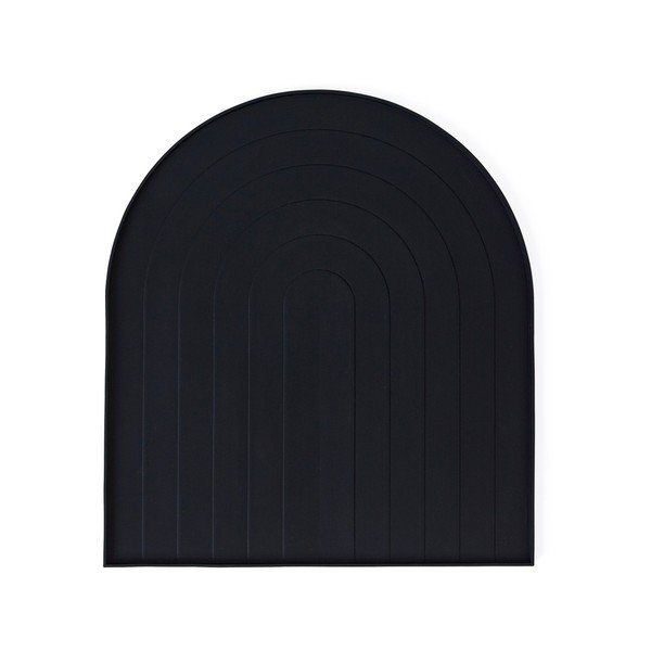 Čierna silikónová odkvapkávacia podložka na riad 40x36 cm – OYOY Living Design