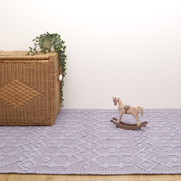 Sivý bavlnený ručne vyrobený koberec Nattiot Blonder, 110 x 170 cm-image-4