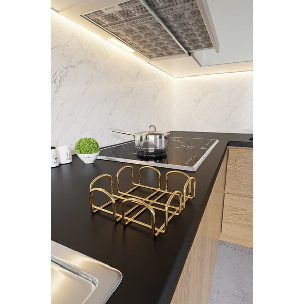 Stojan na obrúsky v zlatej farbe Homefesto Kare-image-4