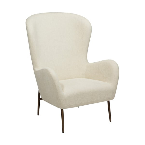 Krémové kreslo z textílie buklé Glam – DAN-FORM Denmark