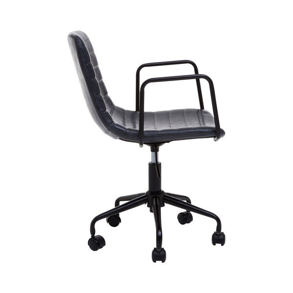 Tmavosivá kancelárska stolička z imitácie kože Forbes – Premier Housewares-image-4