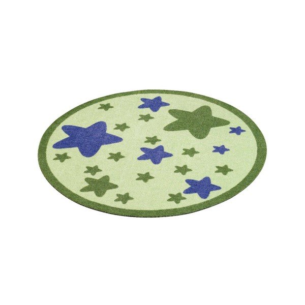Detský zelený koberec Zala Living Star, ⌀ 100 cm-image-2