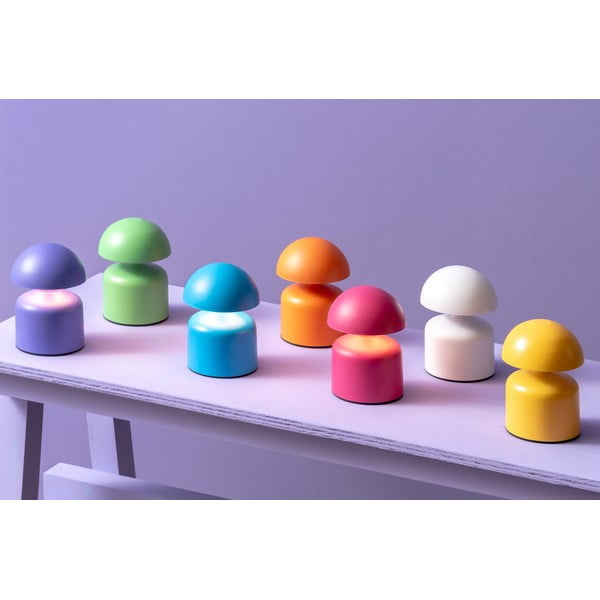 Modrá stolová lampa s kovovým tienidlom (výška 15 cm) Impetu – Leitmotiv-image-1