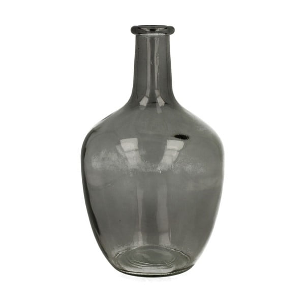 Sivá sklenená dekoratívna váza Duo Gift Louise, výška 25 cm