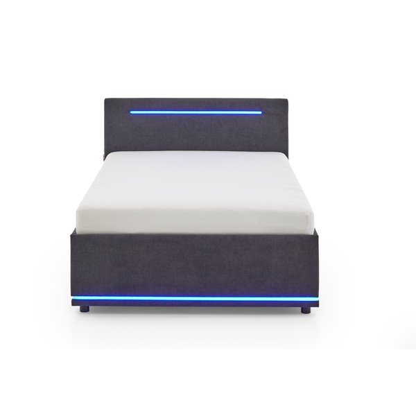 Tmavosivá čalúnená detská posteľ bez roštu 140x200 cm Circle – Meise Möbel-image-3