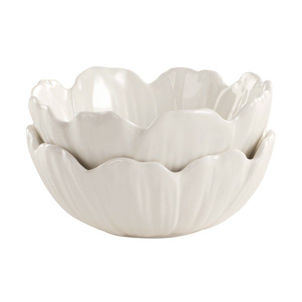 Biele porcelánové misky v súprave 2 ks na šalát Eira – Jotex