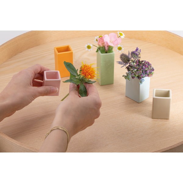 Súprava 5 drobných porcelánových váz Remember Mini-image-4