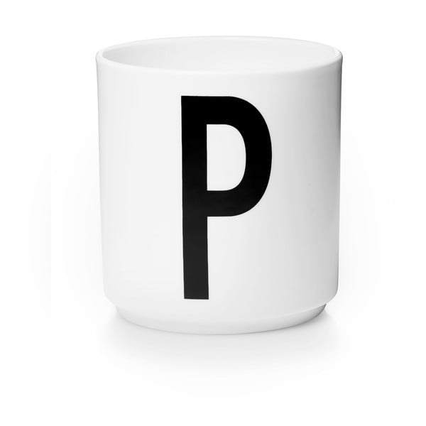 Biely porcelánový hrnček Design Letters Personal P