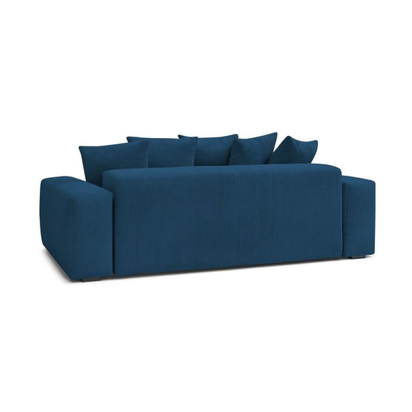 Tmavomodrá menčestrová pohovka 280 cm Voltaire – Bobochic Paris-image-4