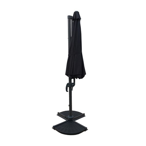 Sivý slnečník 300x300 cm Deluxe – Garden Pleasure-image-3