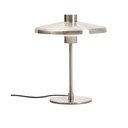 Stolová lampa v striebornej farbe s kovovým tienidlom (výška  32,5 cm) Nuvira – Kave Home