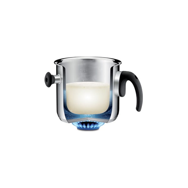 Dvojplášťový hrniec na mlieko s pokrievkou Tescoma, 2 l-image-1