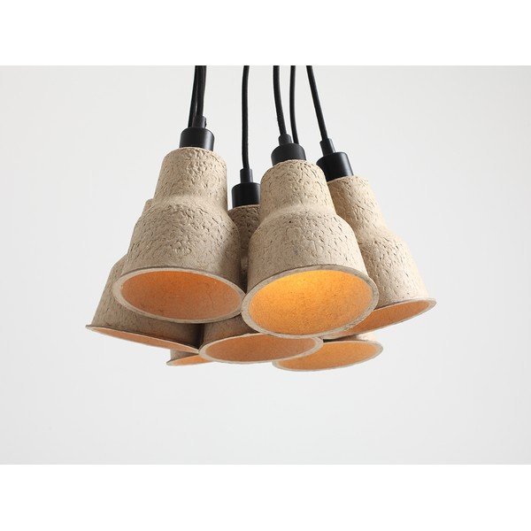 Béžové závesné svietidlo ø 32 cm Celulo – CustomForm-image-1