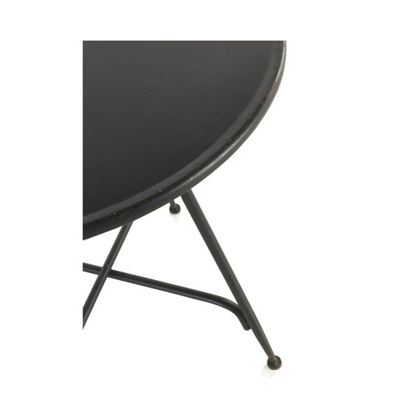 Čierny kovový barový stolík Geese Industrial Style, výška 75 cm-image-1
