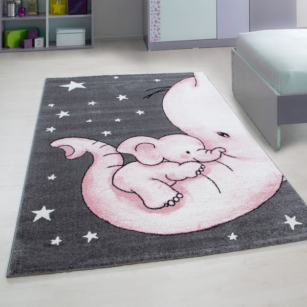 Ružovo-sivý detský koberec 120x170 cm Kids – Ayyildiz Carpets-image-1