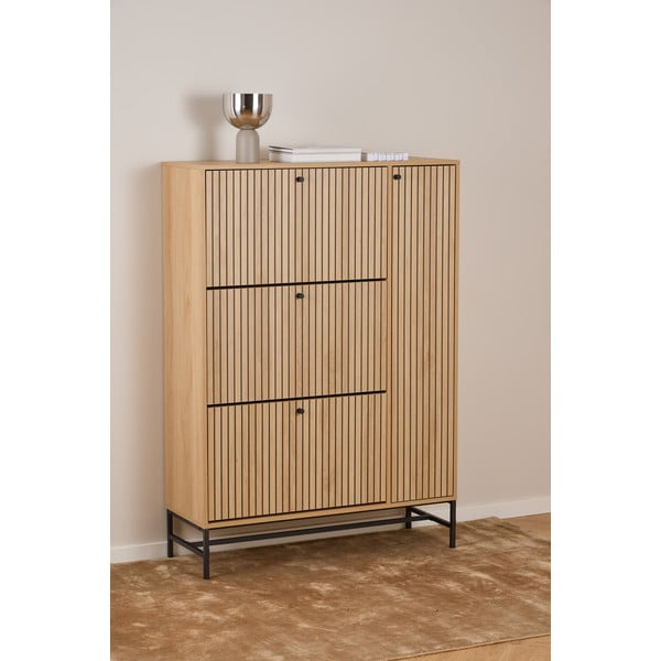 Výklopná skrinka na topánky v dekore duba v prírodnej farbe 99x140x35 cm Albany  – Actona-image-1