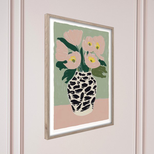 Tlačený obraz s rámom 50x70 cm Spotted Vase – Styler-image-4