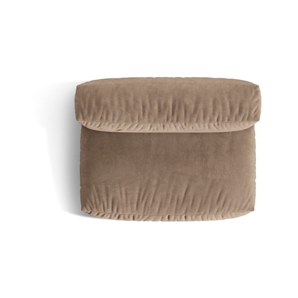 Svetlohnedý zamatový modul pohovky (stredový diel) Martina – Micadoni -image-3