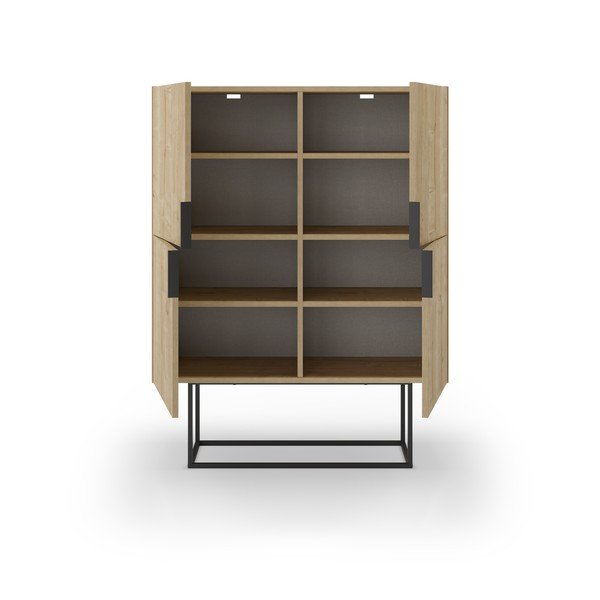 Skrinka v dekore duba v prírodnej farbe 100x130 cm Titan – Marckeric-image-3