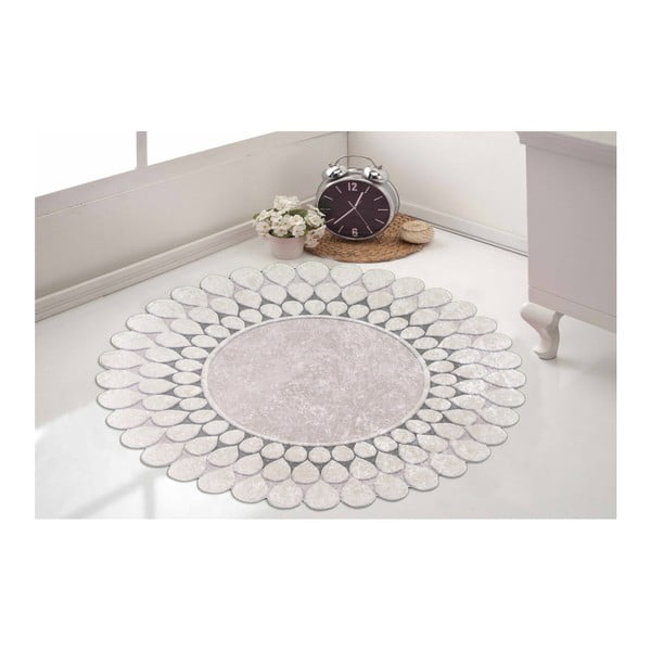 Sivý koberec Vitaus Zinno Yesil, ⌀ 80 cm-image-1