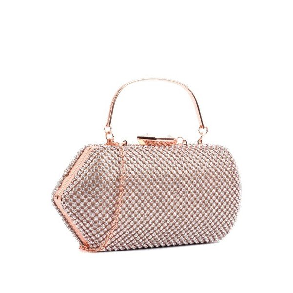 Listová kabelka s kamienkami zlatej farby Isabella Rhea-image-3