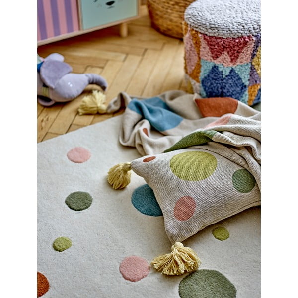 Krémový vlnený detský koberec 90x140 cm Clennie – Bloomingville Mini-image-3