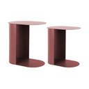 Kovové odkladacie stolíky v súprave 2 ks 30x45 cm Riqueza Oval – Leitmotiv