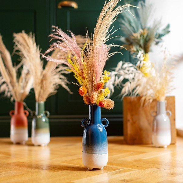 Modrá váza Sass & Belle Bohemian Home Mojave, výška 23 cm-image-1