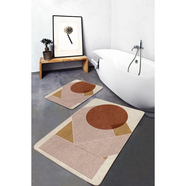 Zamatové kúpeľňové predložky v súprave 2 ks 60x100 cm – Mila Home-image-1