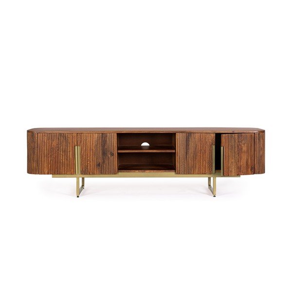 TV stolík z mangového dreva v prírodnej farbe 180x45x40 cm Vilas – Bizzotto-image-2