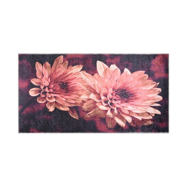 Odolný koberec Vitaus Red Chryzantemum, 80 x 120 cm-image-1