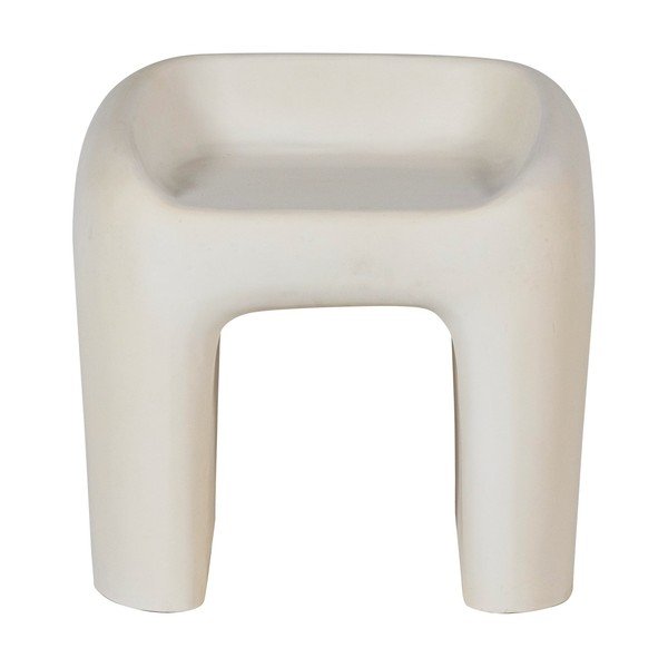 Slonovinová plastová záhradná stolička Nivo – WOOOD-image-2