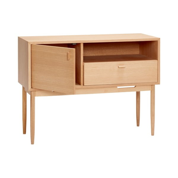 Vysoká komoda v dekore duba v prírodnej farbe 100x75 cm Cube – Hübsch