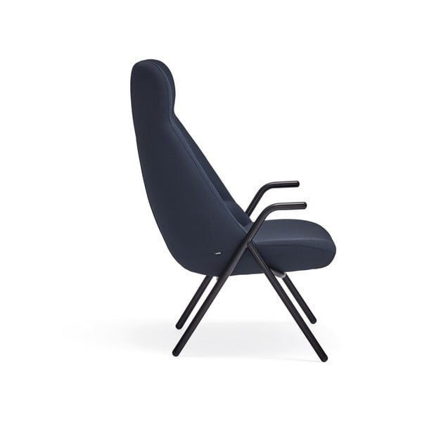 Tmavomodré kreslo Teulat Dins, výška 114 cm-image-3