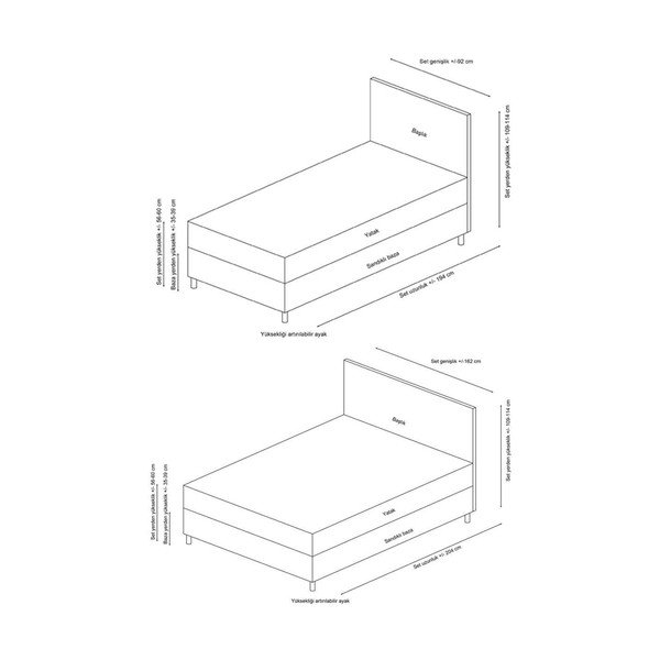 Antracitová čalúnená jednolôžková posteľ s úložným priestorom a roštom 120x200 cm Vitalia – Kalune Design-image-3