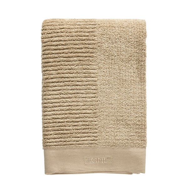 Tmavobéžový bavlnený uterák Zone Classic, 100 x 50 cm